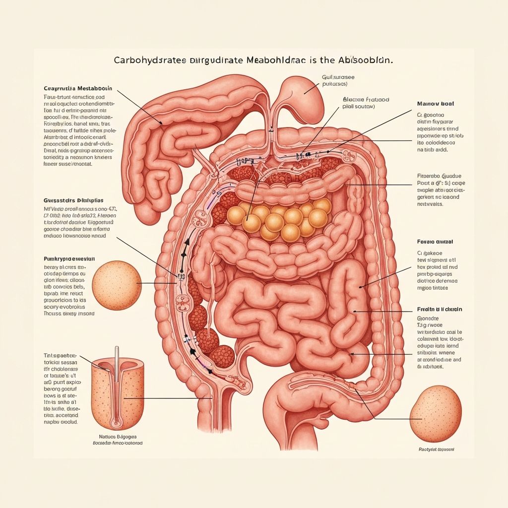 Carbohydrate breakdown and glucose metabolism