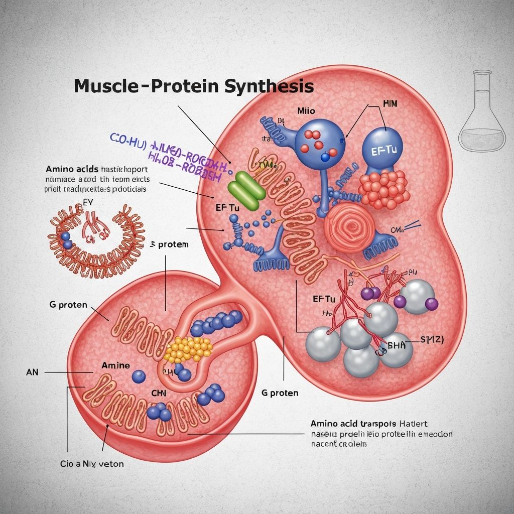 Muscle protein synthesis from amino acids