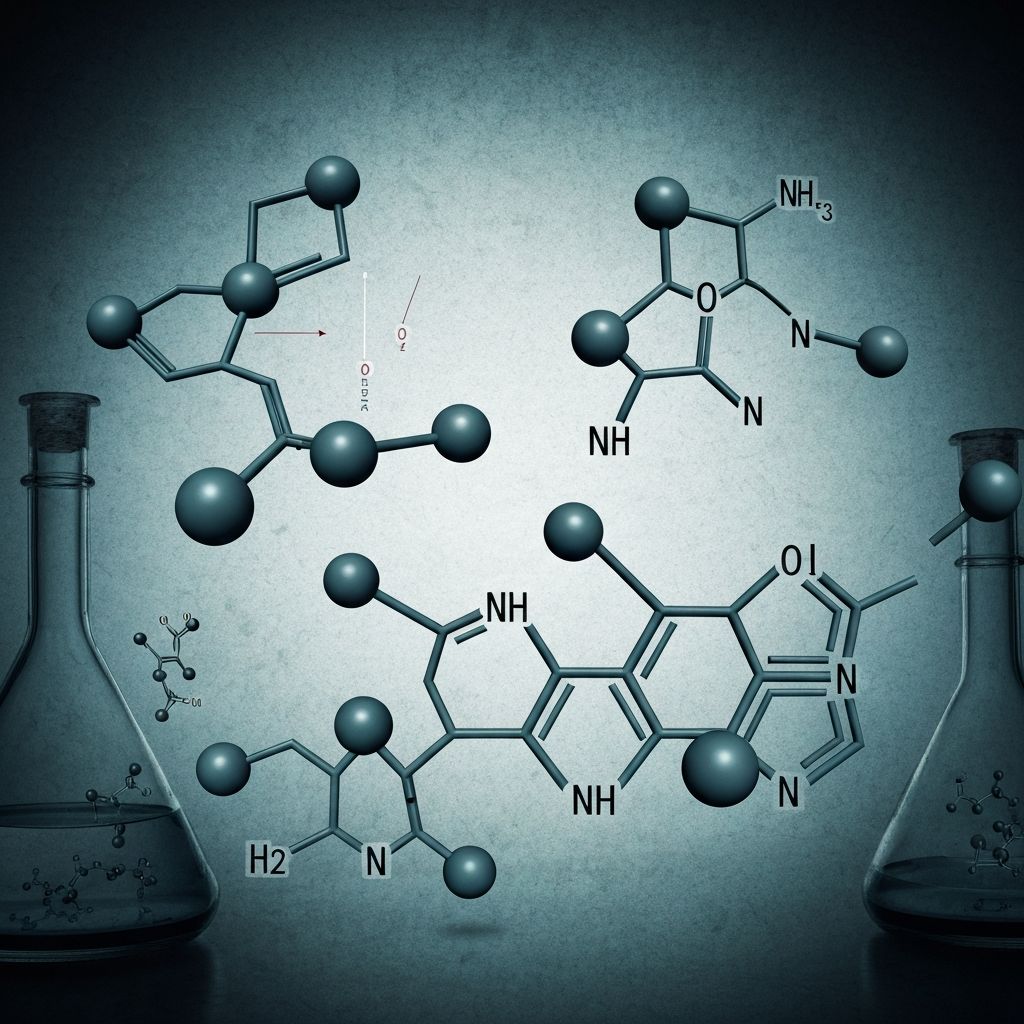 Molecular structure of proteins and amino acids